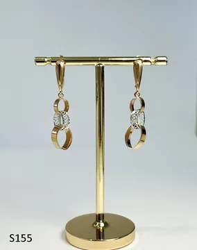 Серьги S155 из золота
