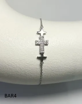 Bracelet BAR4 in silver
